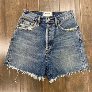 Agolde Dee Blue Jean Shorts